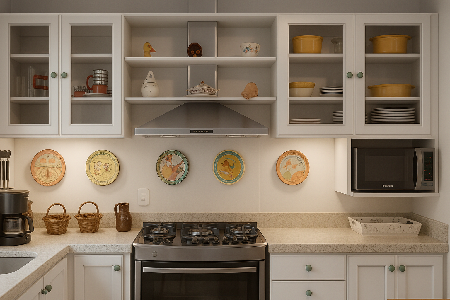 Cozinha Tradicional com Toques Decorativos